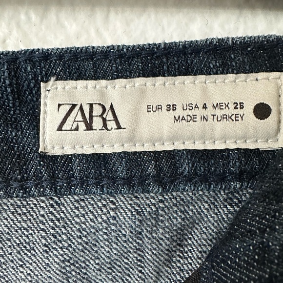 Zara Wide Leg Baggy Size 4 Denim Pants - Picture 7 of 9